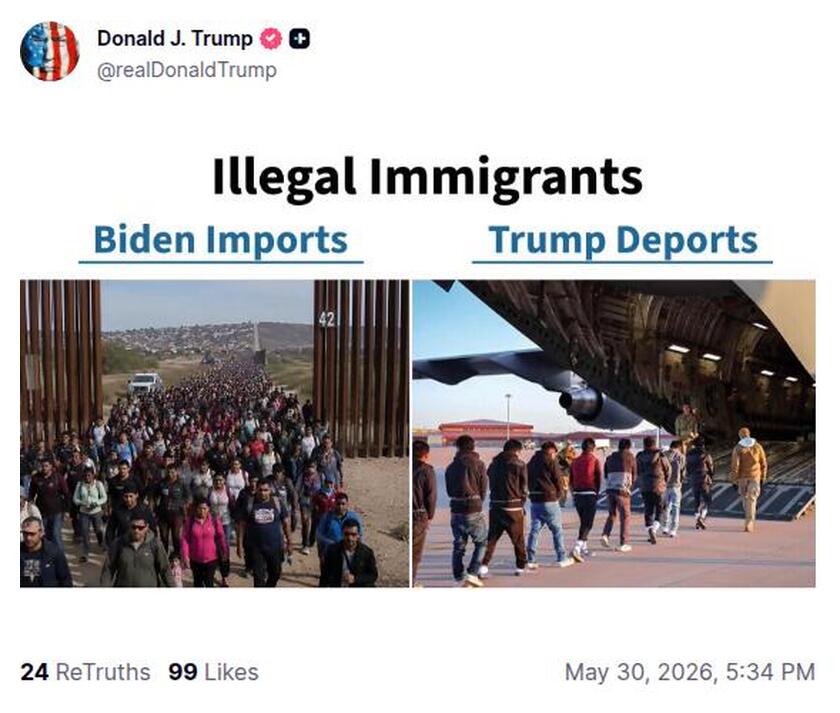 Post preview from Donald Trump