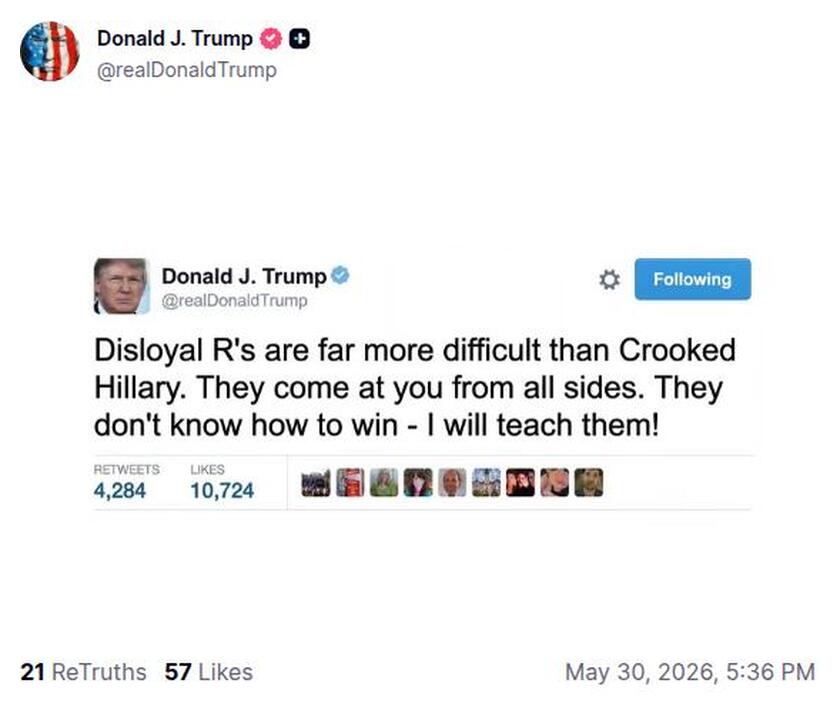 Post preview from Donald Trump