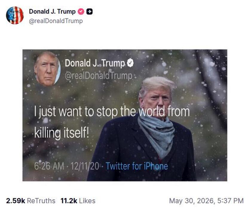 Post preview from Donald Trump