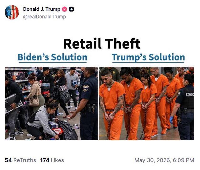 Post preview from Donald Trump