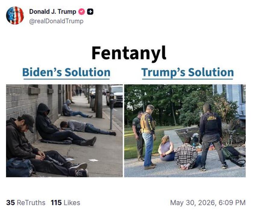 Post preview from Donald Trump