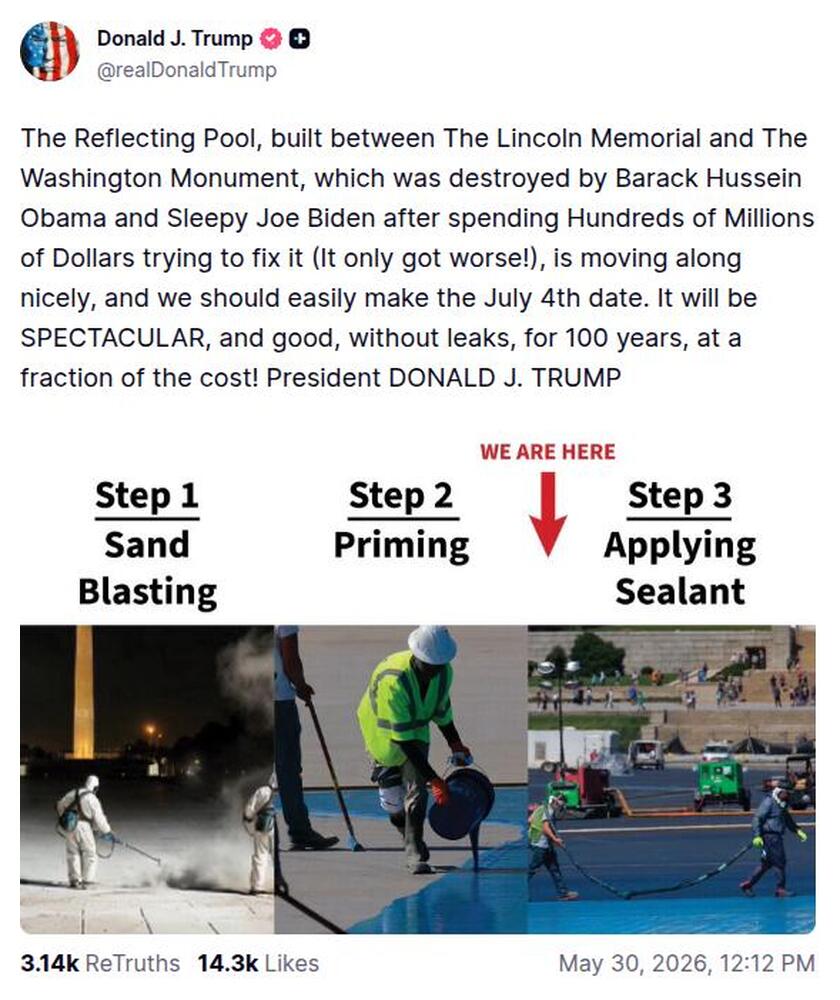 Post preview from Donald Trump