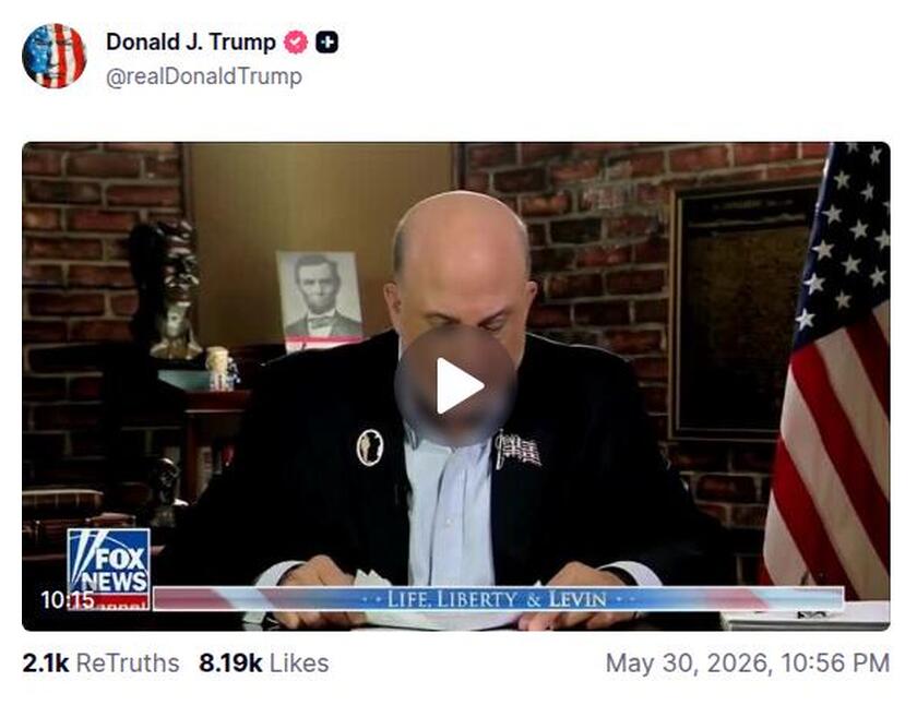 Post preview from Donald Trump