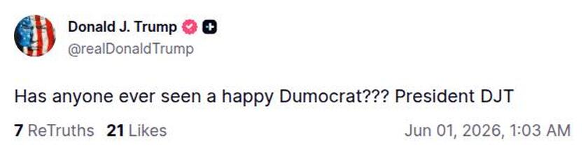Post preview from Donald Trump