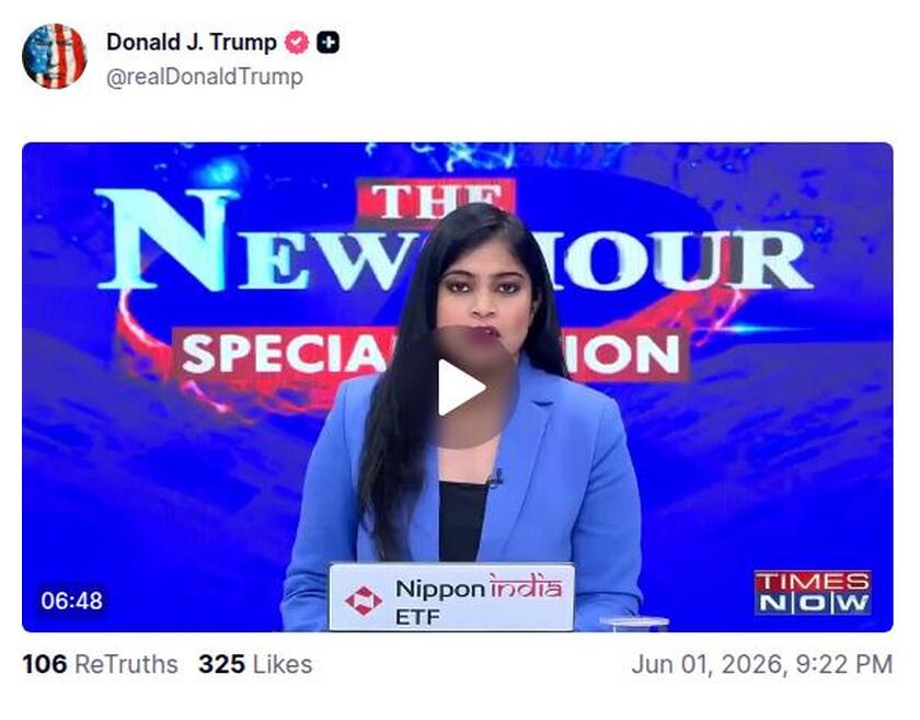 Post preview from Donald Trump