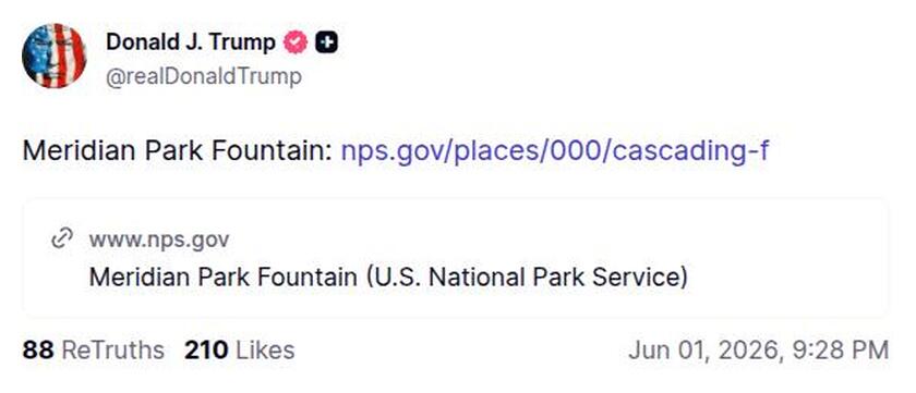 Post preview from Donald Trump
