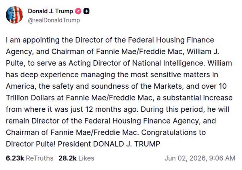 Post preview from Donald Trump