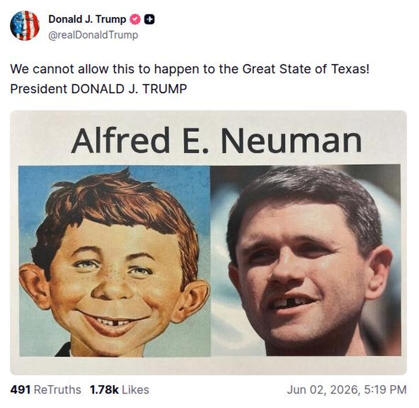 Post preview from Donald Trump