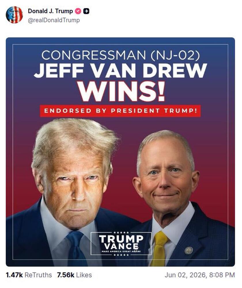 Post preview from Donald Trump