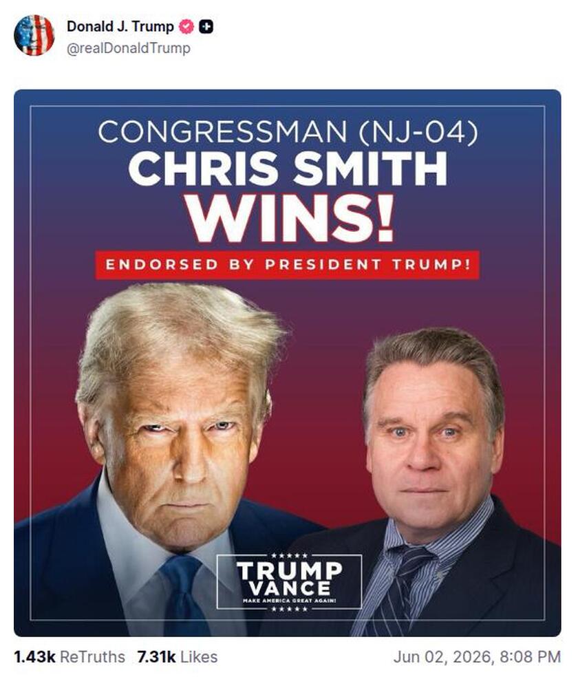 Post preview from Donald Trump