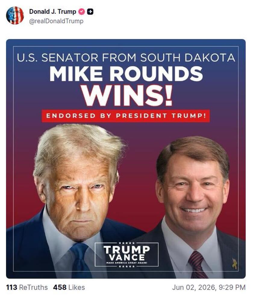 Post preview from Donald Trump