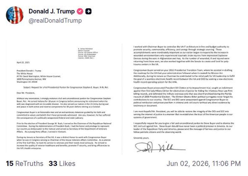 Post preview from Donald Trump