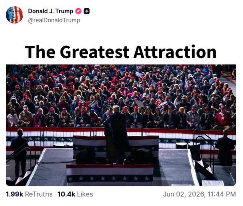 Post preview from Donald Trump