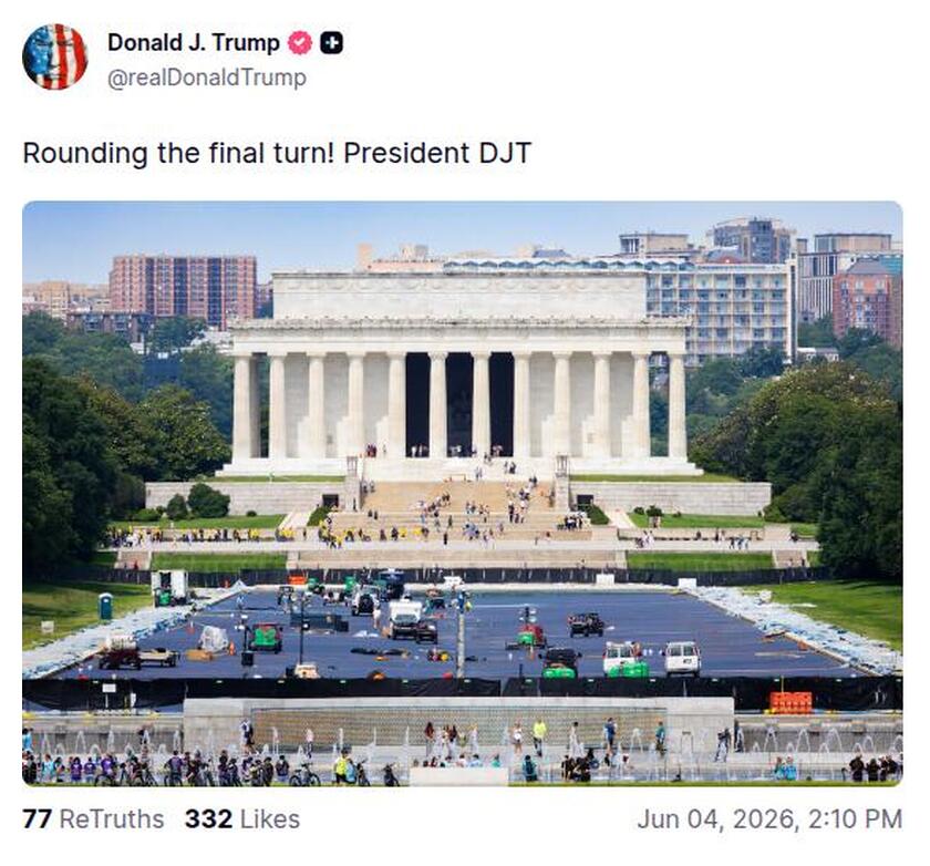 Post preview from Donald Trump
