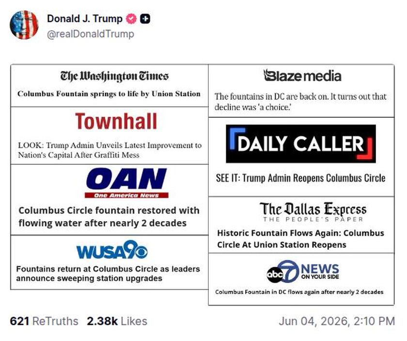 Post preview from Donald Trump