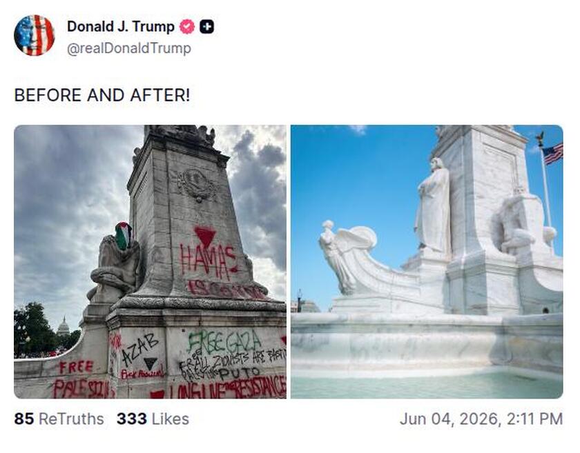 Post preview from Donald Trump