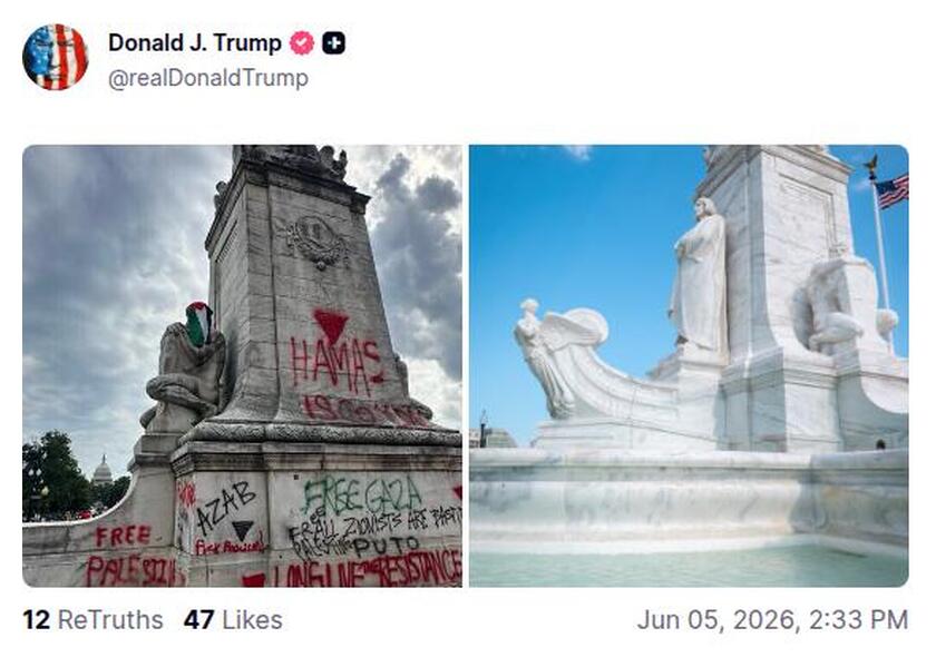 Post preview from Donald Trump