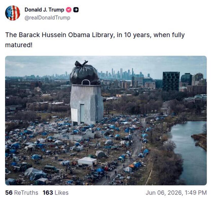 Post preview from Donald Trump