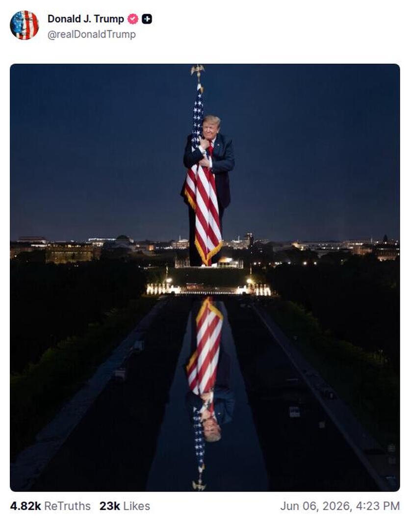 Post preview from Donald Trump
