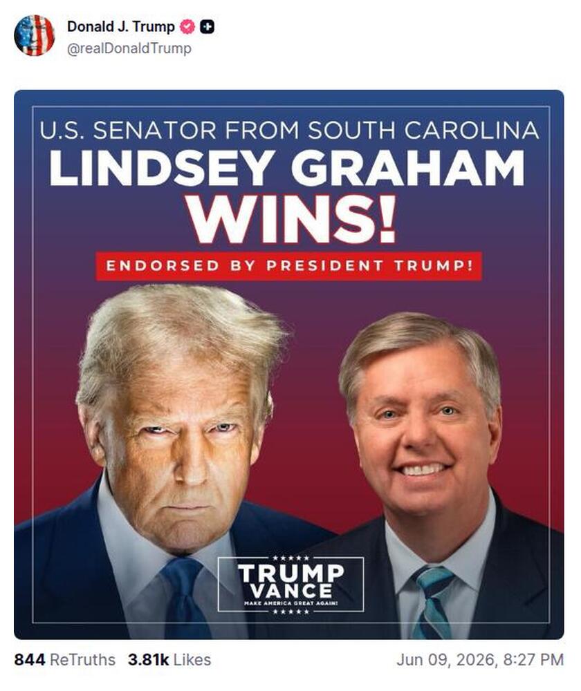 Post preview from Donald Trump