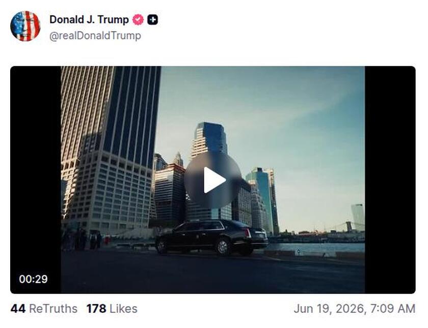 Post preview from Donald Trump