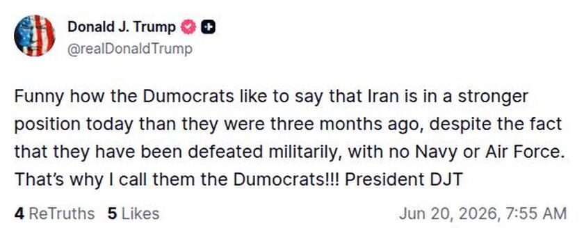 Post preview from Donald Trump