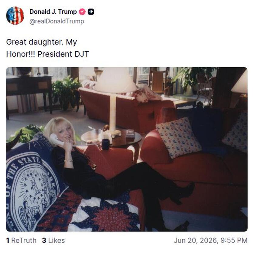 Post preview from Donald Trump