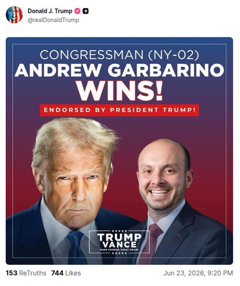 Post preview from Donald Trump