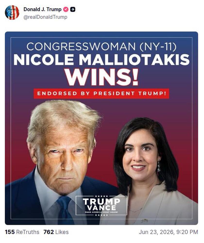 Post preview from Donald Trump