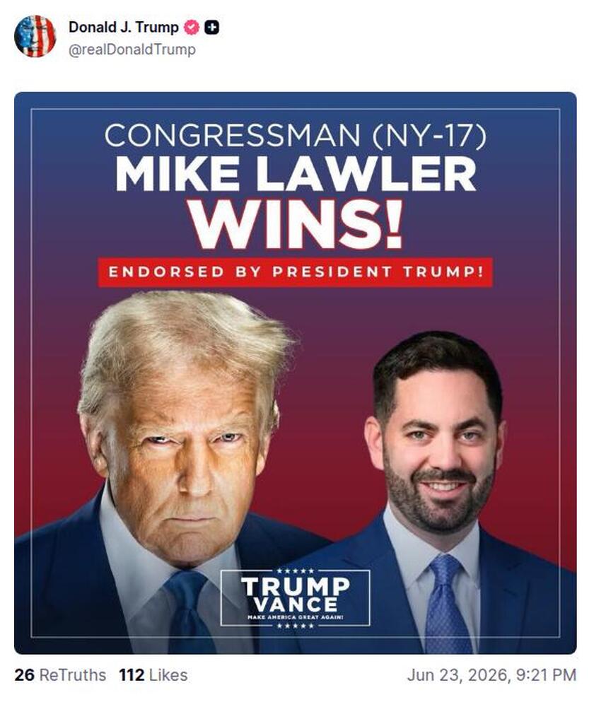 Post preview from Donald Trump