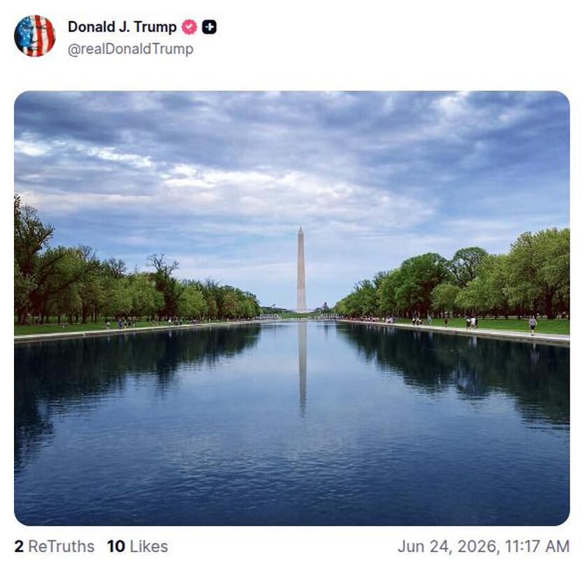 Post preview from Donald Trump