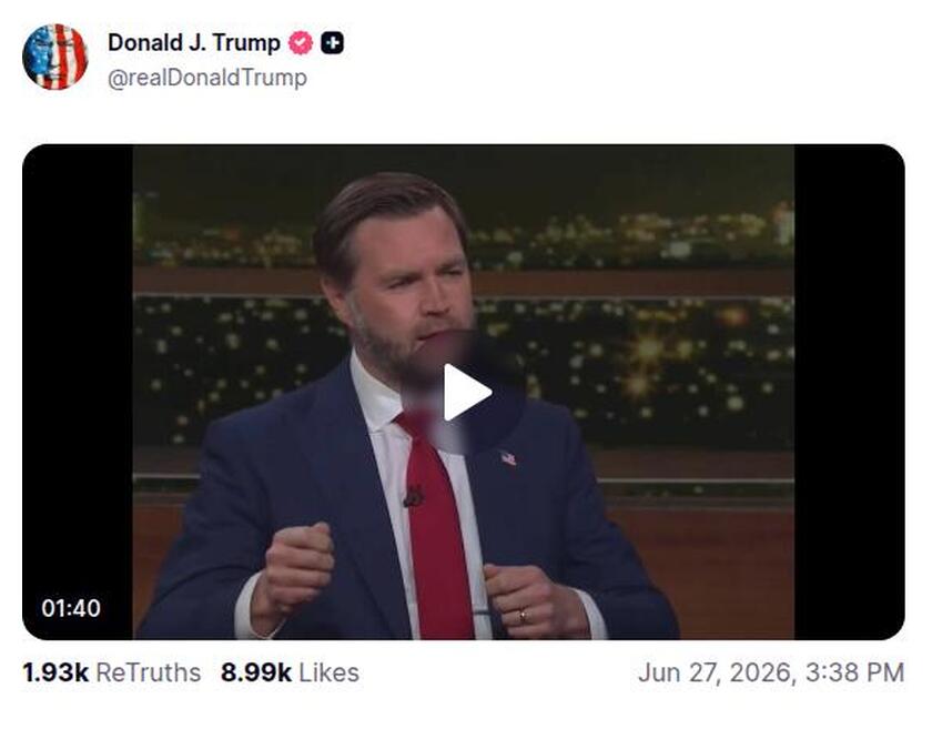 Post preview from Donald Trump