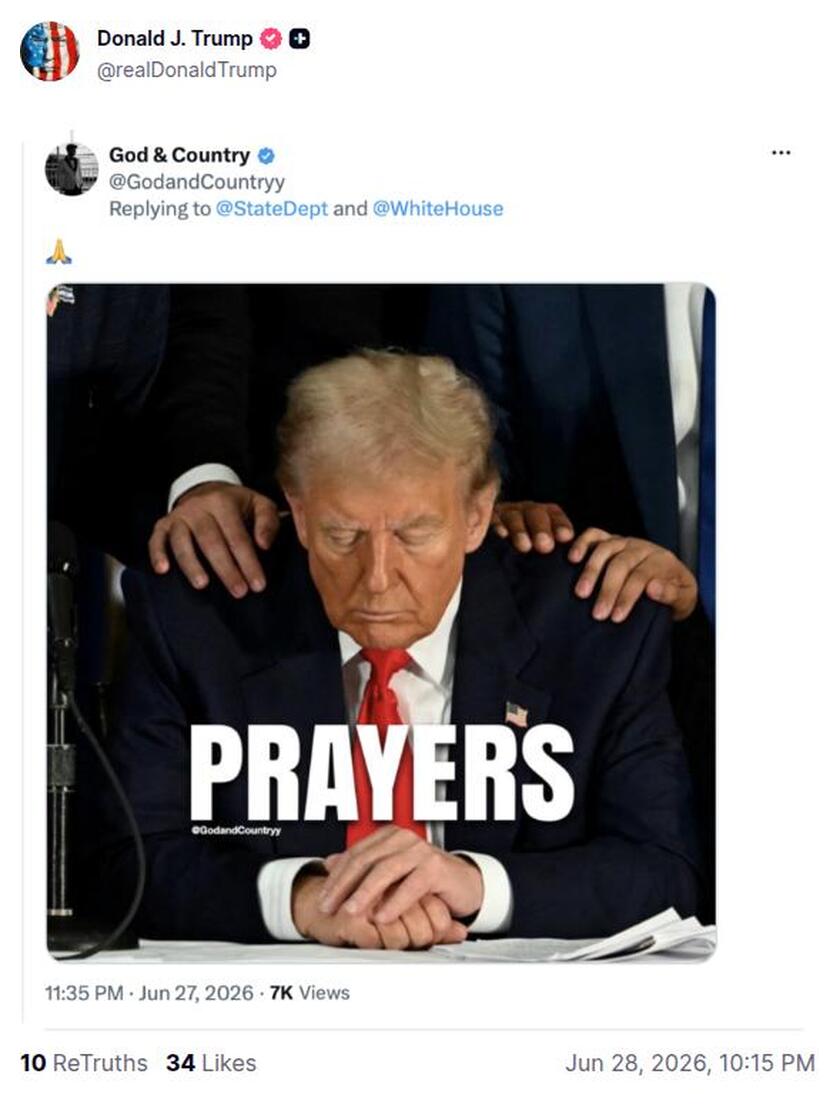 Post preview from Donald Trump