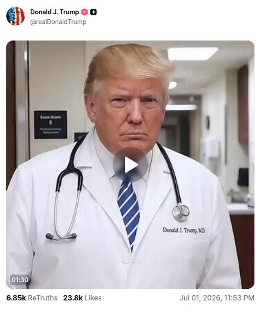 Post preview from Donald Trump