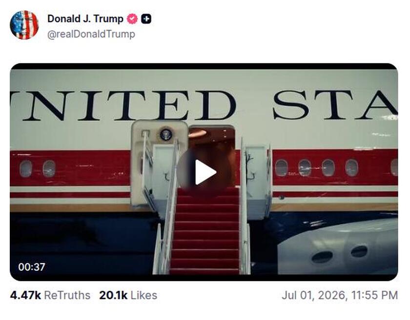 Post preview from Donald Trump