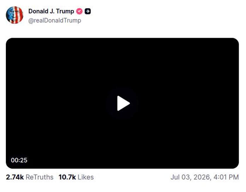 Post preview from Donald Trump