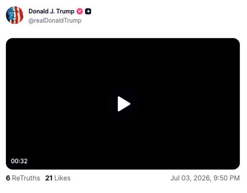 Post preview from Donald Trump