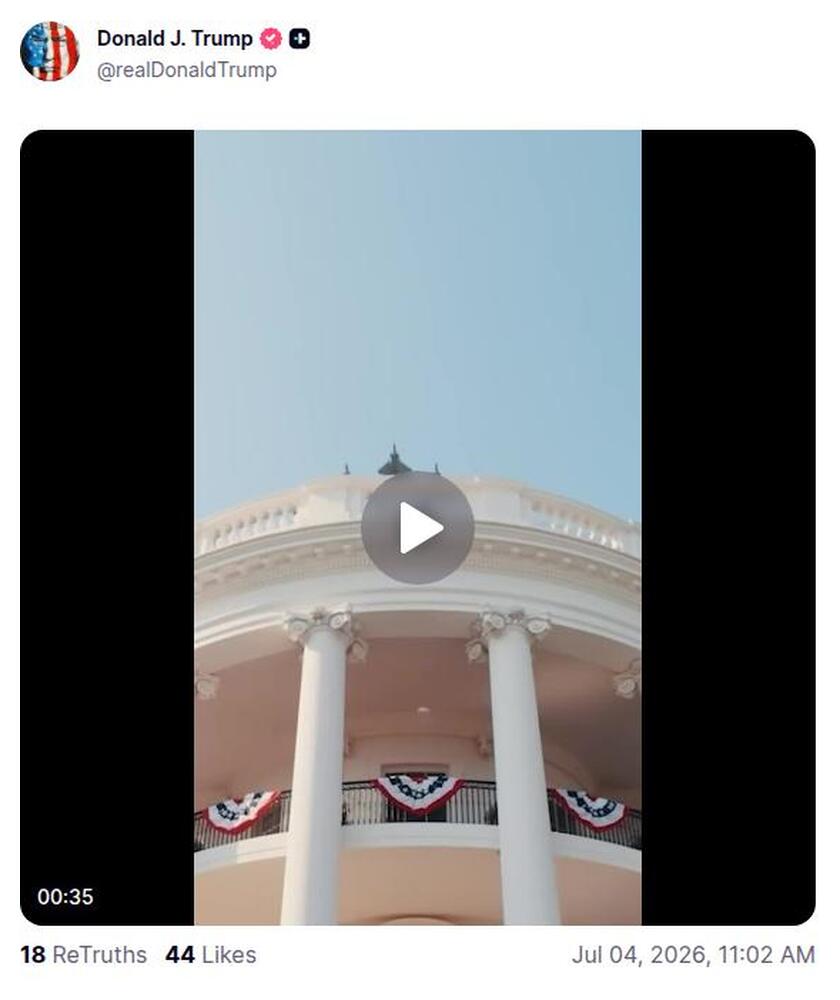 Post preview from Donald Trump