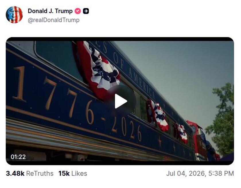 Post preview from Donald Trump