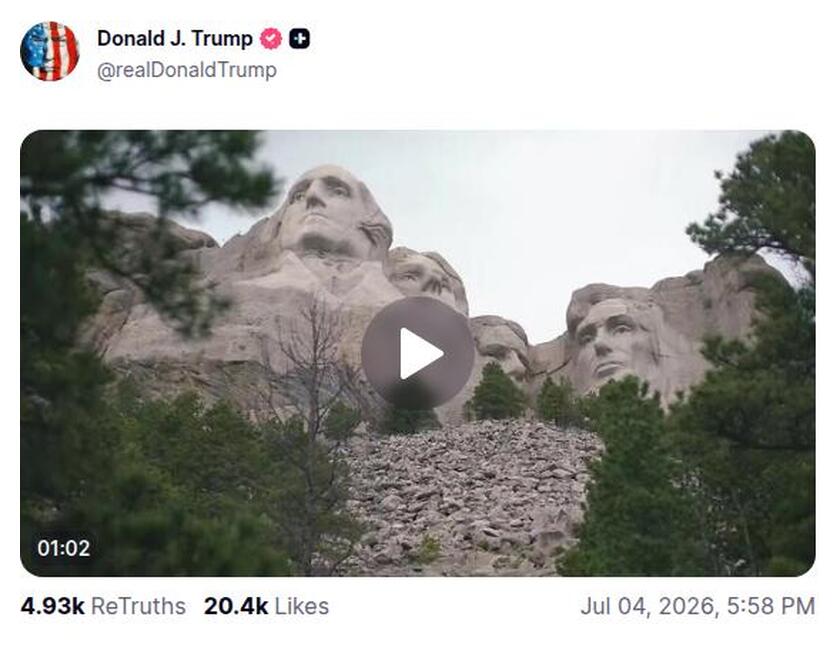 Post preview from Donald Trump