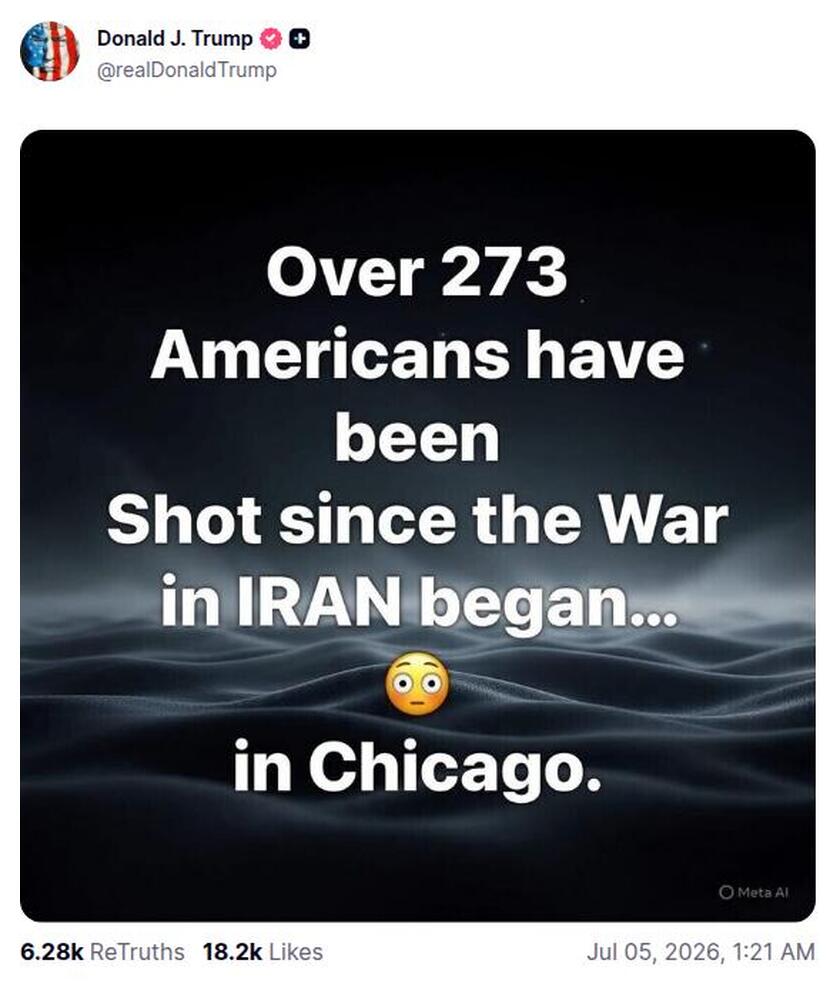 Post preview from Donald Trump