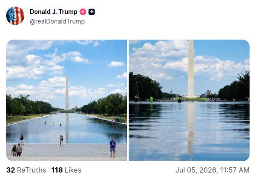Post preview from Donald Trump