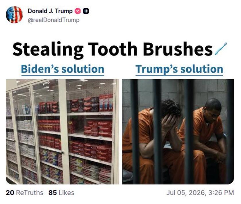 Post preview from Donald Trump