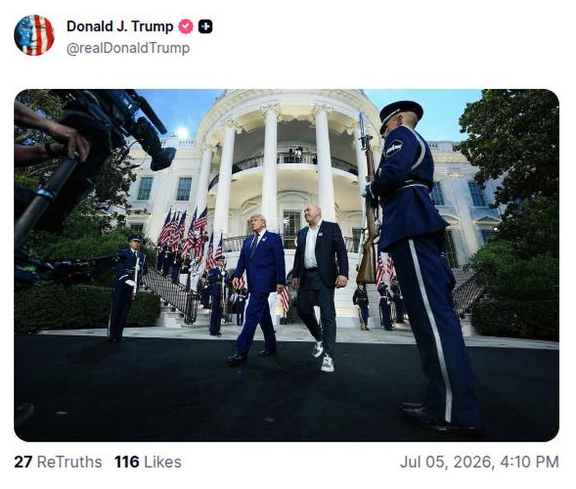 Post preview from Donald Trump