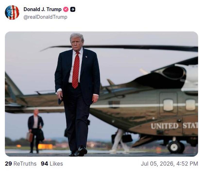 Post preview from Donald Trump