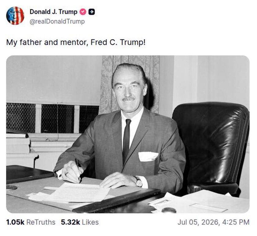 Post preview from Donald Trump
