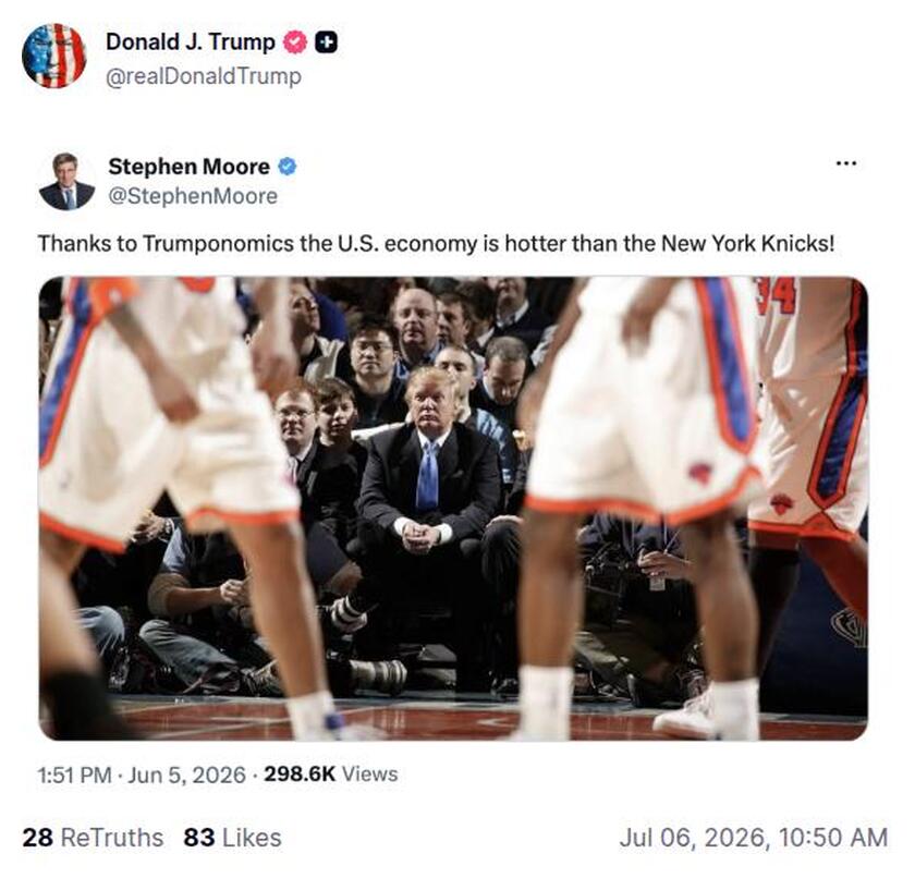 Post preview from Donald Trump