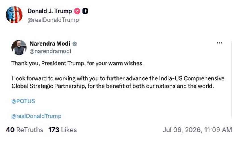 Post preview from Donald Trump
