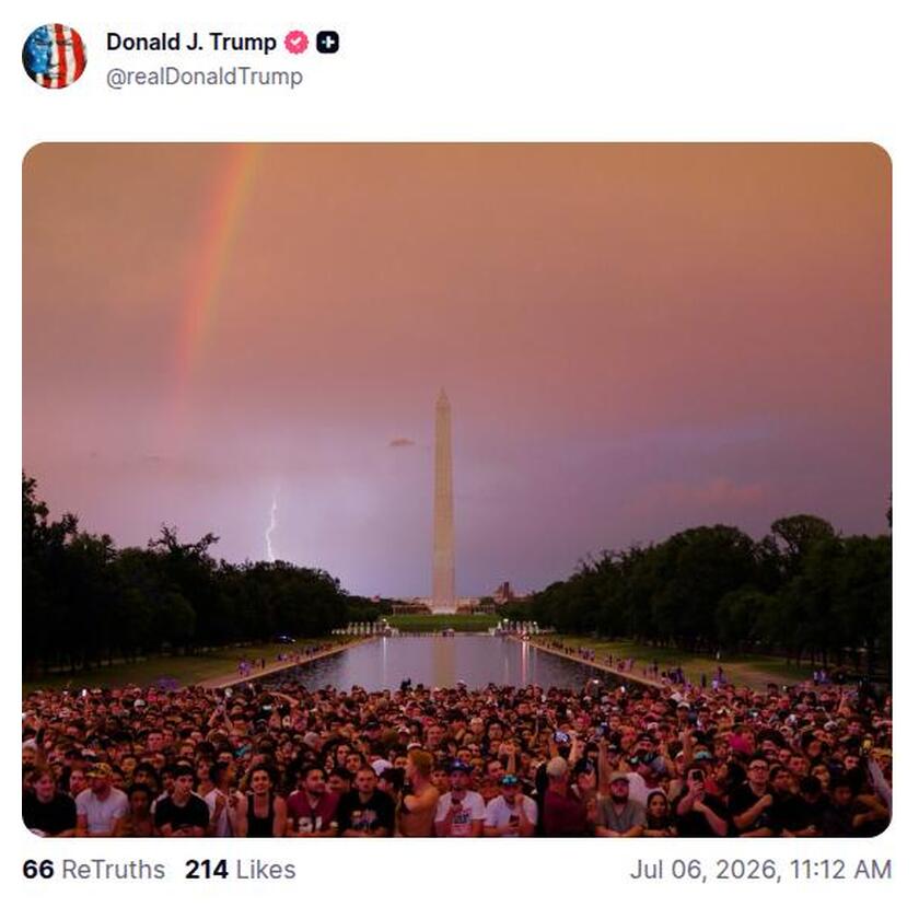 Post preview from Donald Trump