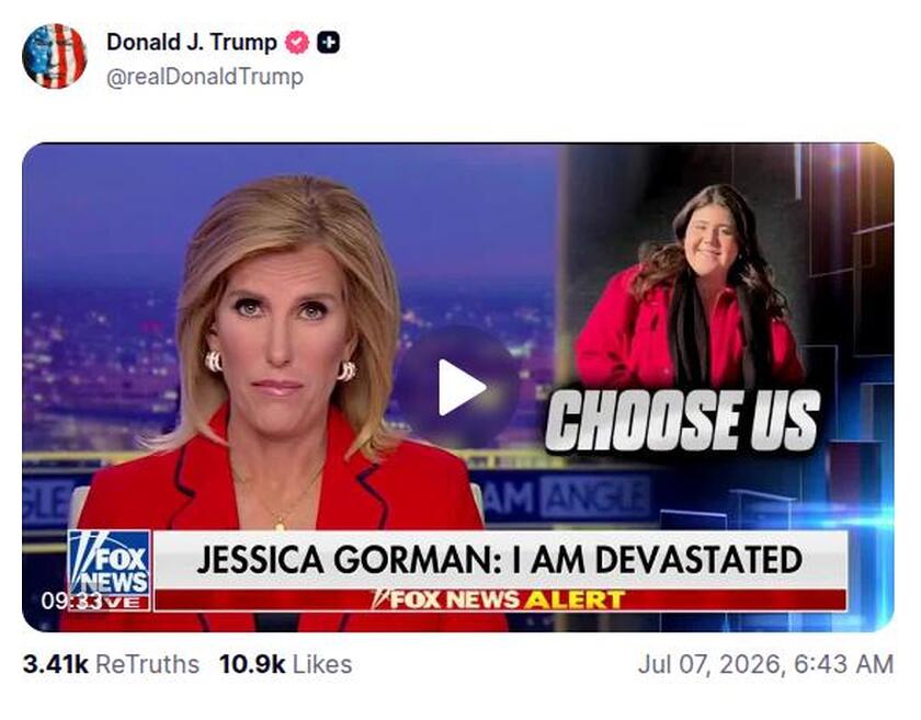Post preview from Donald Trump